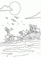 kolorowanki Kaczor Donald Disney - malowanki do wydruku numer  17